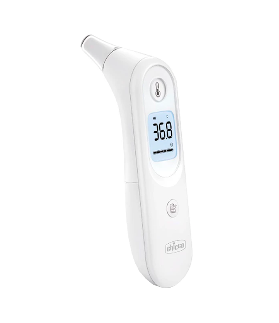 CHICCO YHT101 termometru auricular fără contact, cu ecran LCD + husă