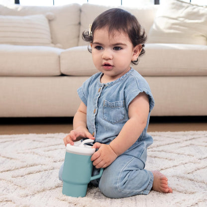 INFANTINO My 1st Tumbler cană din silicon anti-vărsare cu cioc 266 ml 6 luni+