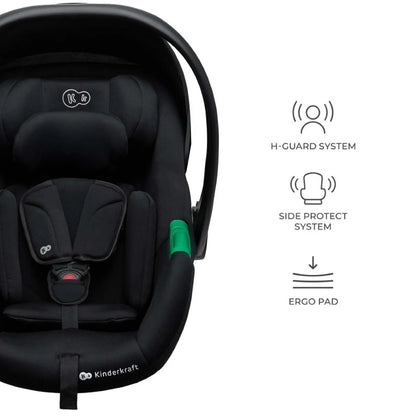 KINDERKRAFT PRIME2 PRO cărucior multifuncțional 3 în 1 până la 22 kg + scoica MINK PRO