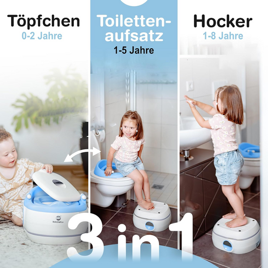 BABYBEFUN 3 în 1 oliță, reductor și suport pentru picioare