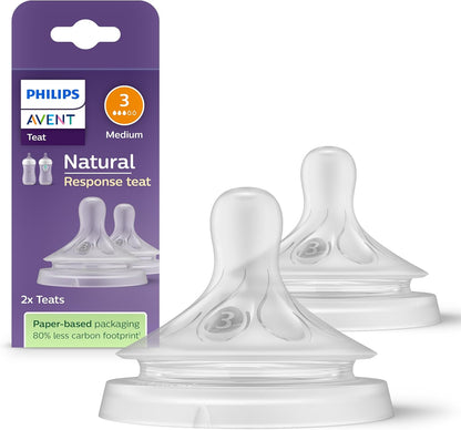 Philips Avent Natural Response tetină pentru biberon (3) 1m+ x2