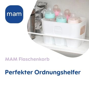 MAM Flaschenkorb white bottle storage basket