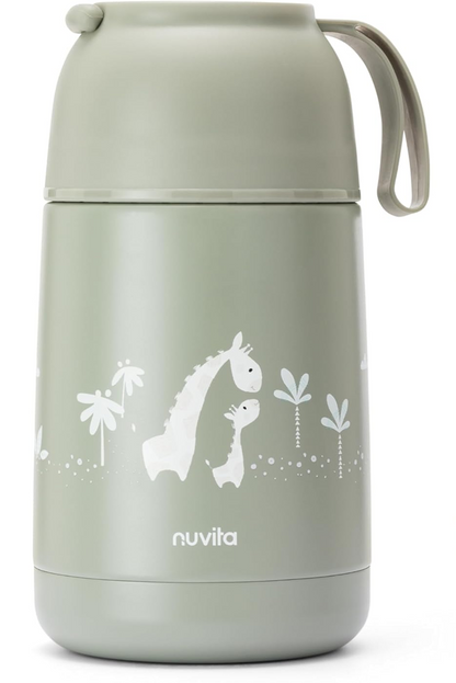 NUVITA 4475 termos obiadowy ze stali nierdzewnej 620 ml 0+ ŻYRAFY