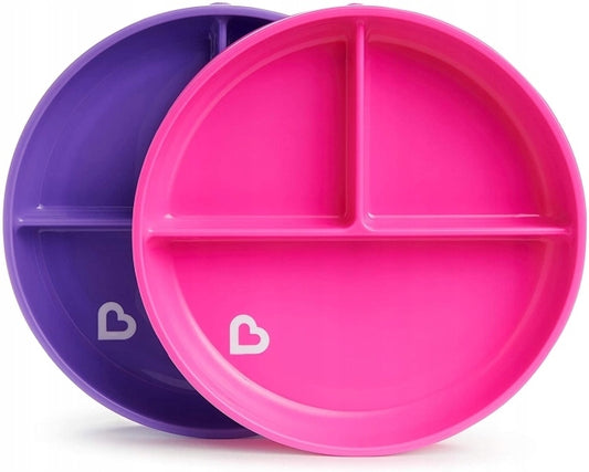 MUNCHKIN stay put Dreifach-Teller mit Saugnapf x2