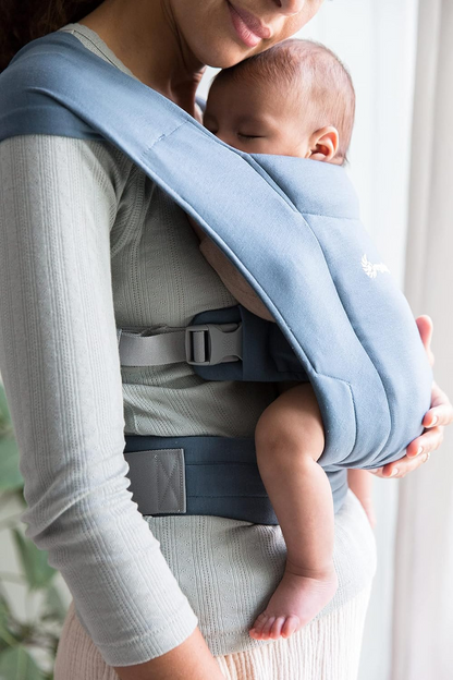 ERGOBABY EMBRACE nosidełko dla noworodków, ergonomiczne niebieskie nosidełko dla noworodka w bliskim noszeniu