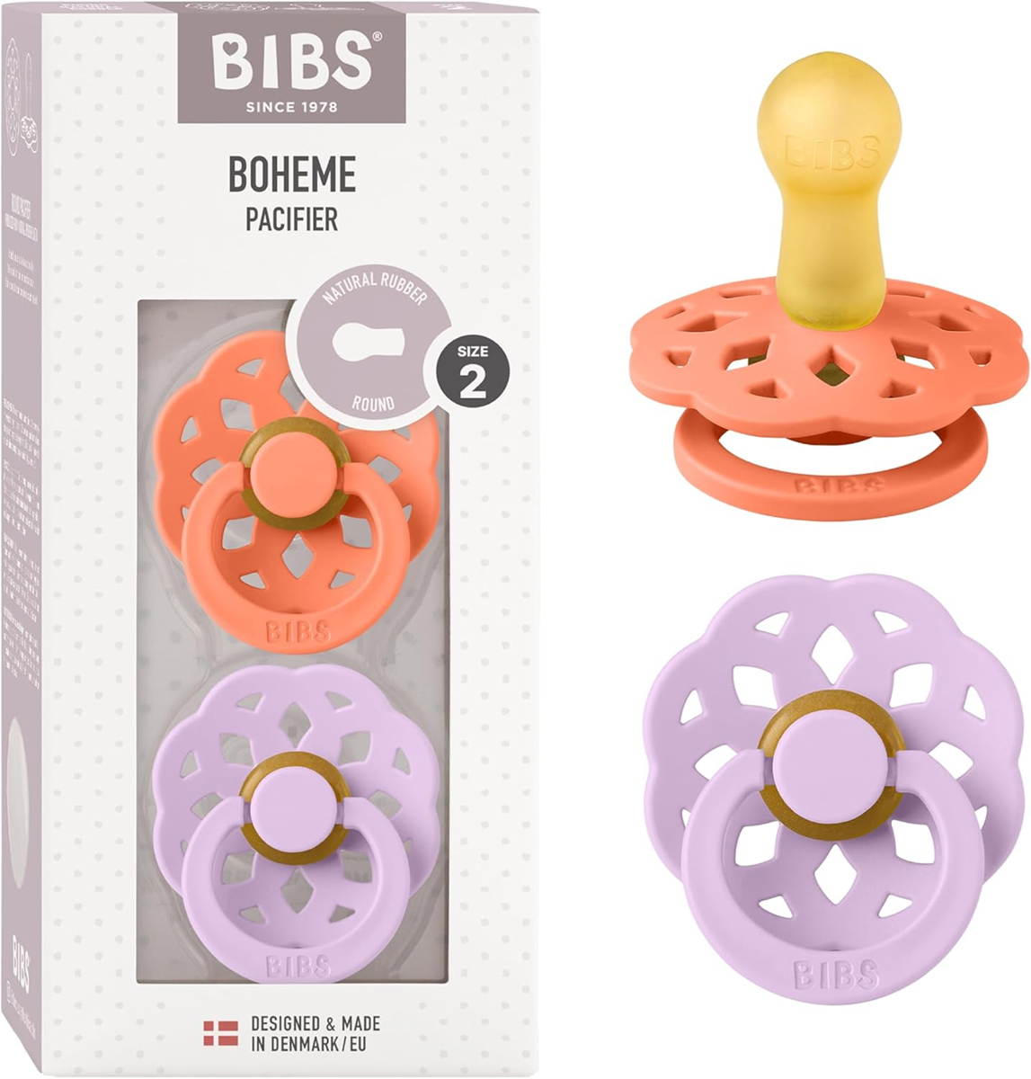BIBS BOHEME smoczki uspokajające 2pack 6msc+