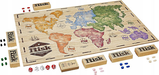 HASBRO Risk joc strategic cu tablă și pioni din lemn J. FRANCEZ