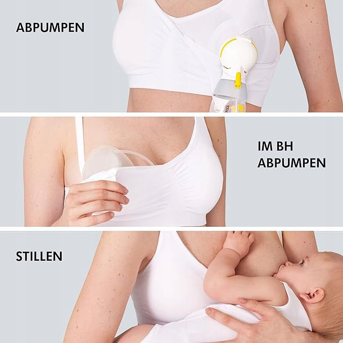 MEDELA biustonosz do karmienia i odciągania pokarmu 3w1 z wkładkami M