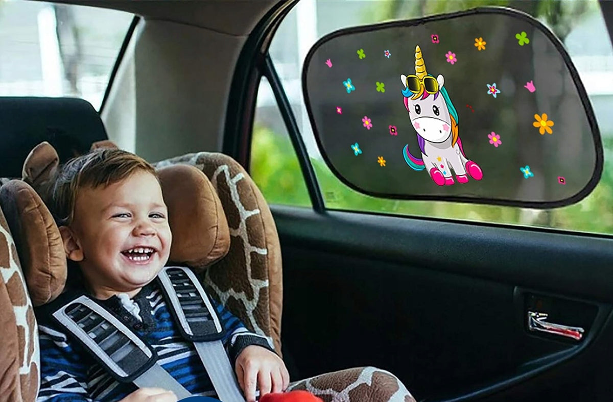 AlmaLuna parasolar pentru geam auto UV 50, set 2 bucăți