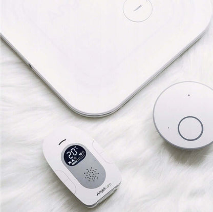 ANGELCARE SmartSensor Pro2 niania elektroniczna + 2 czujniki ruchu, biały zestaw z monitorem i czujnikami