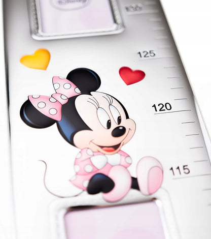 VALENTI Disney Minnie riglă de măsurat înălțimea din argint și lemn 140 cm