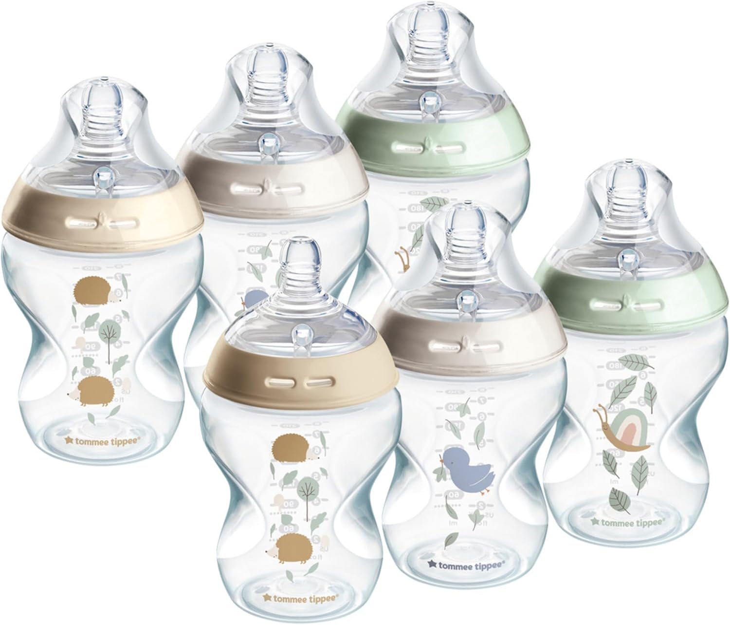 TOMMEE TIPPEE anti-colic bottle set x6