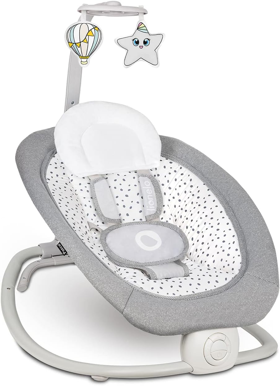 LIONELO PASCAL 2 σε 1 ξαπλώστρα ρηλάξ έως 9 kg μελωδίες + δονήσεις