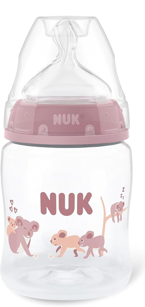 NUK First Choice biberon 150 ml tetină S cu debit lent 0+ KOALA