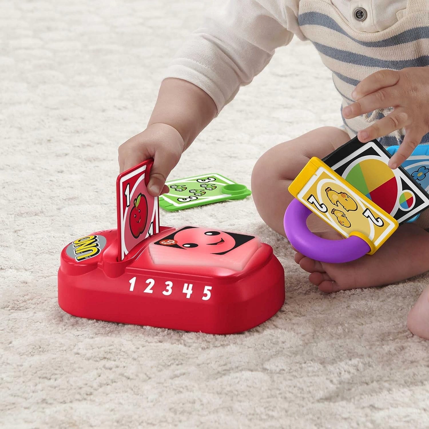 FISHER-PRICE światła muzyka frazy j. niemiecki UNO