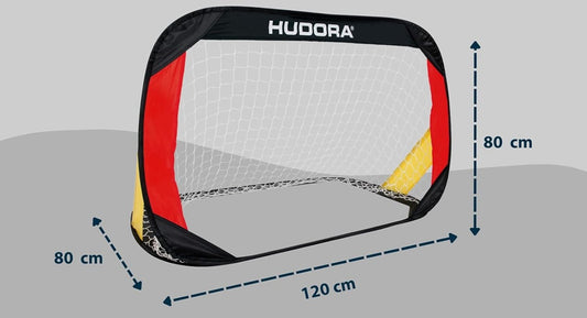 HUDORA porți Pop-Up pentru fotbal 120x80x80 cm 2 bucăți + husă
