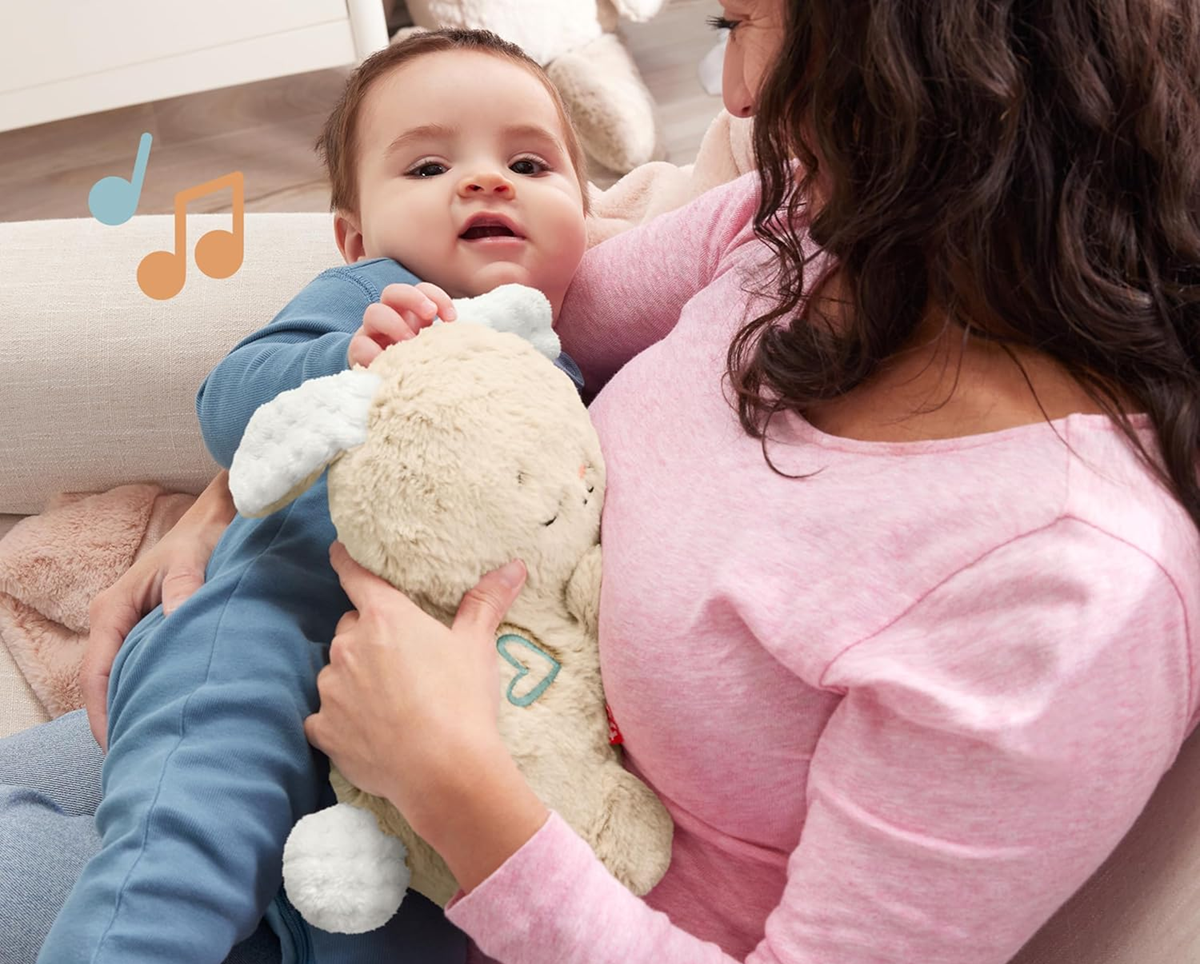FISHER-PRICE śpiący KRÓLIK z ruszającą się głową, dźwiękami i światłem