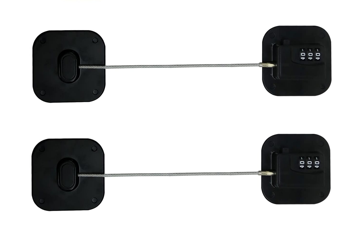 CHILD SAFETY LOCKprotection of cupboards, drawers, fridges, cookers2 pieces includedcolour blackdimensions