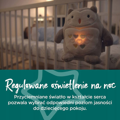 TOMMEE TIPPEE Bufnița Ollie Jucărie de pluș lampă cu sunet