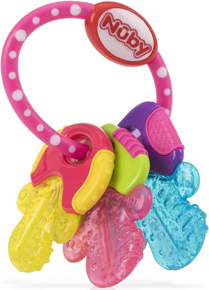 NUBY IcyBite cooling teether key motif