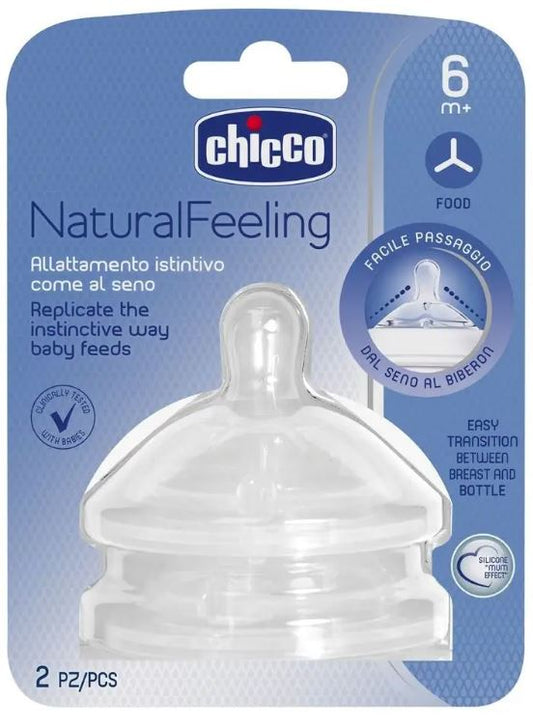CHICCO Flaschensauger NaturalFeeling 6m+