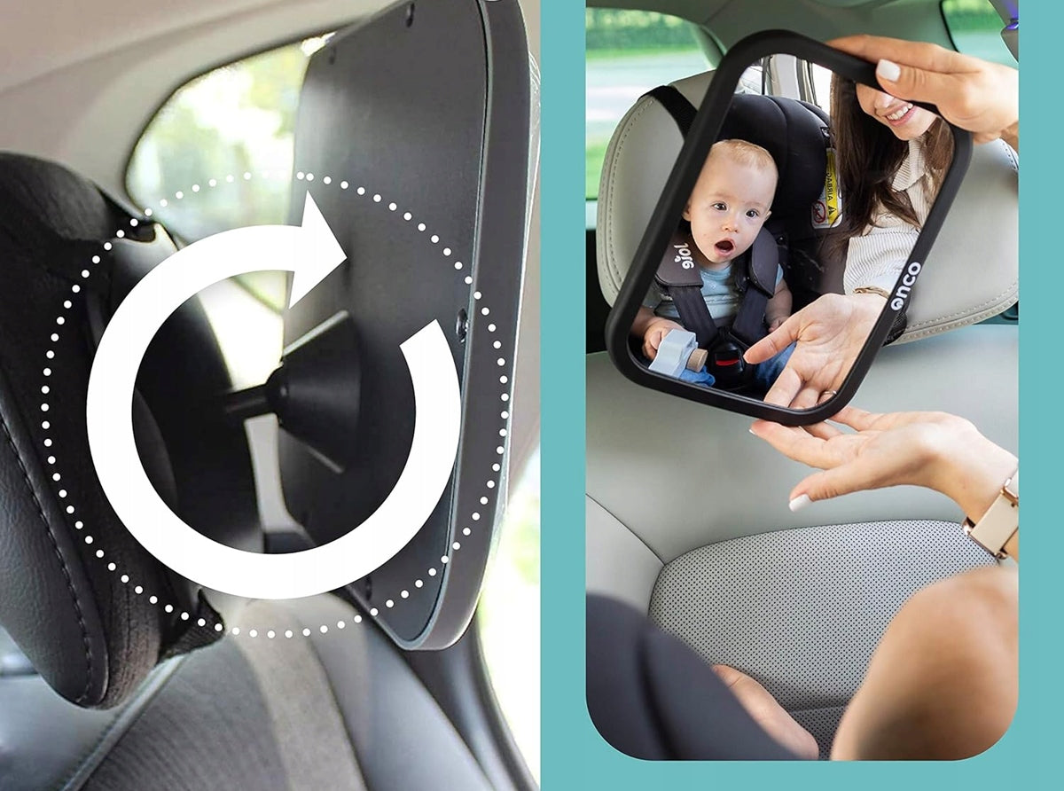 Oglindă auto ONCO pentru supravegherea copilului 17,5 x 24,5 cm
