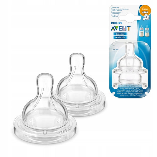 PHILIPS AVENT Classic+ Anti-Colic Sauger 6m+ x2 SCF634/27