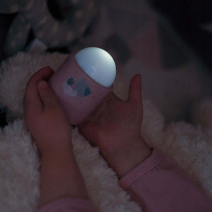 PABOBO Nomade bezprzewodowa lampka nocna 8x5 cm różowa, przenośna lampka LED do spokojnego snu dziecka