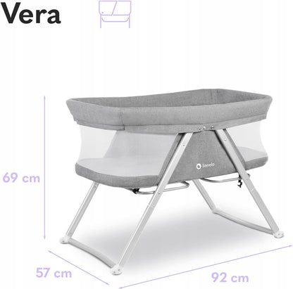LIONELO VERA 3 în 1 pătuț de voiaj pliabil până la 9 kg