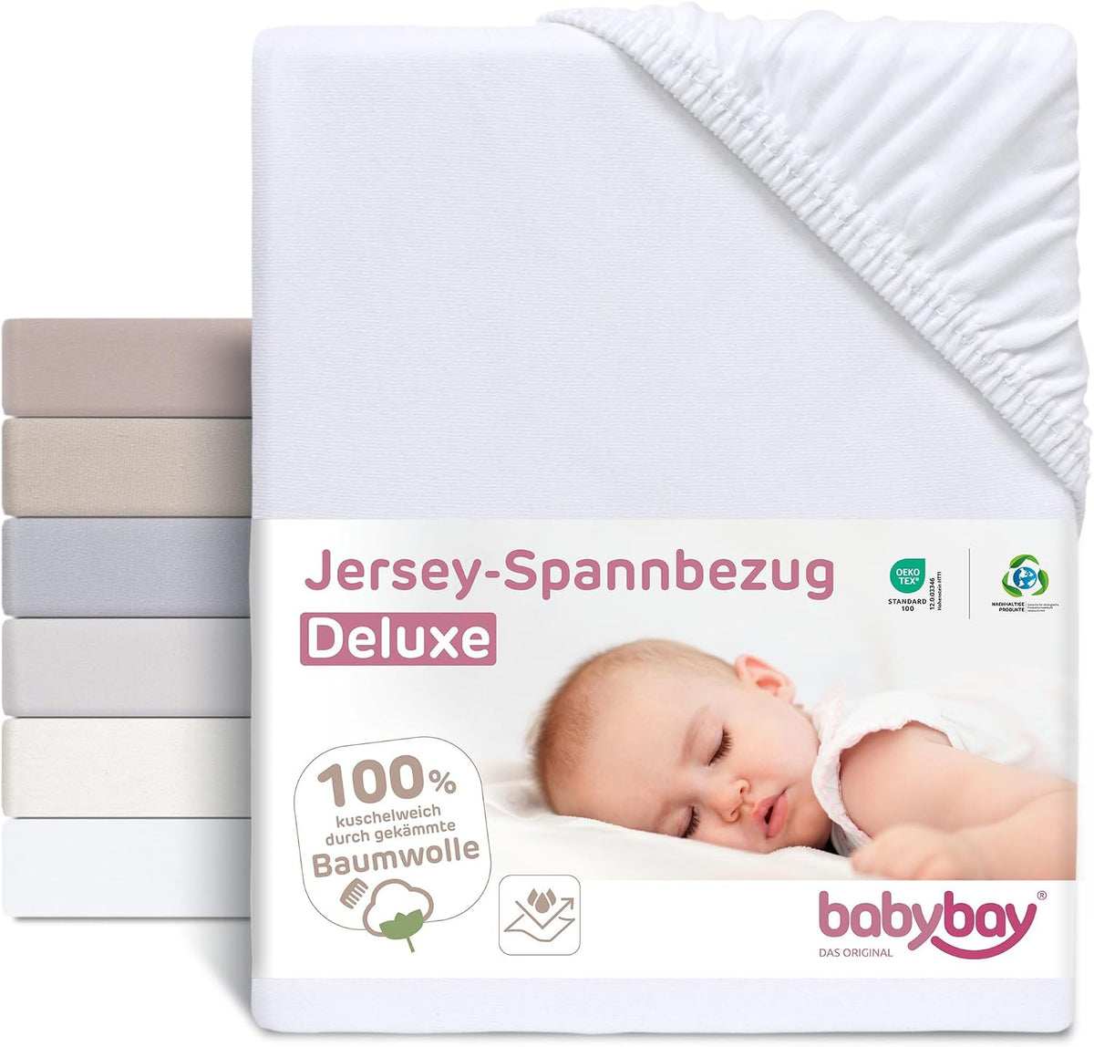 BABYBAY cearșaf cu elastic și membrană 89x50 cm