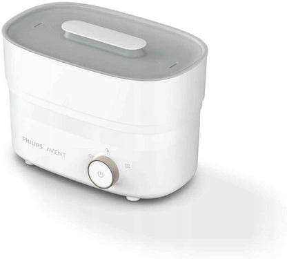 PHILIPS AVENT elektryczny sterylizator 293/00, biało-szary sterylizator i suszarka parowa do butelek