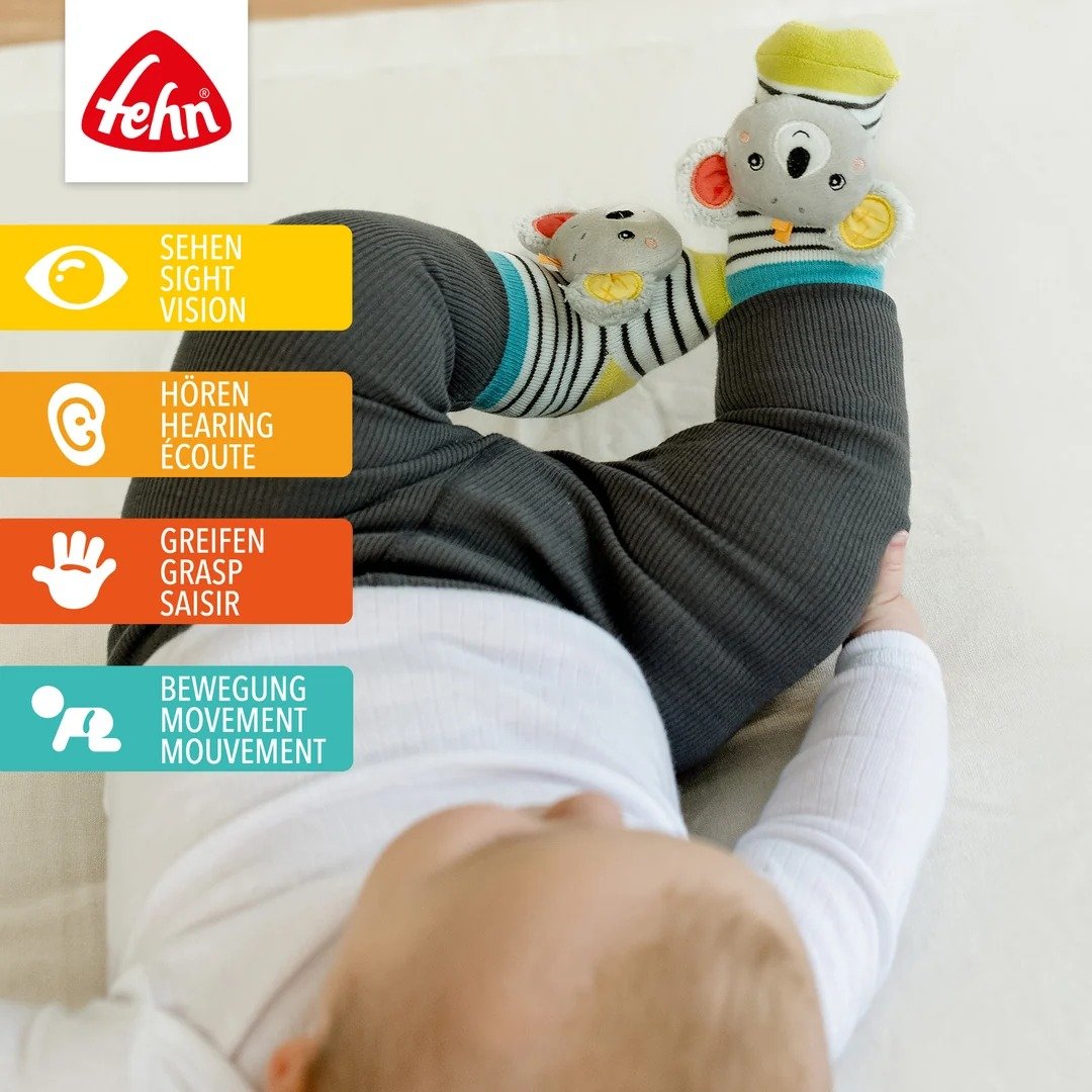 Fehn Koala rattle socks