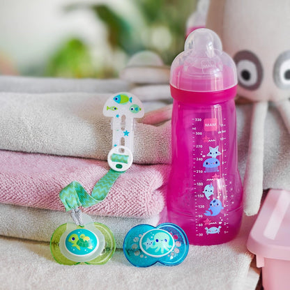 MAM Easy Active butelka 330 ml, smoczek 3, 4 m+ Morskie