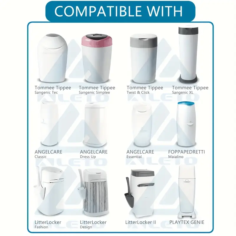 ALETOcartridge compatible with Tommee Tippee, Angelcare and many other containers - see photos for