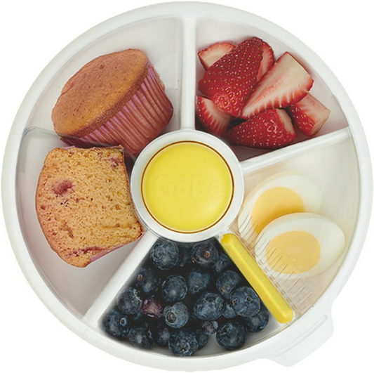 GOBE Snack Spinner roterende snackdoos 5 compartimenten 5,5 x 16 cm