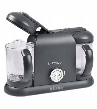 BEABA Babycook Duo ROBOT KUCHENNY 4w1 2200 ml, szary parowar i mikser dla niemowląt