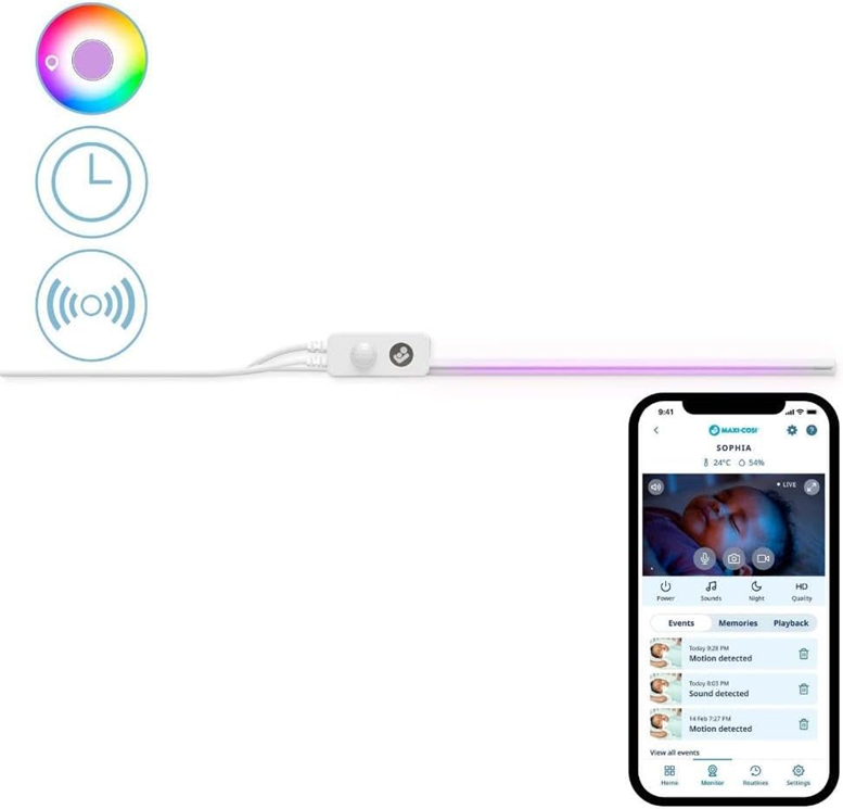 MAXI-COSI Glow inteligentna lampka nocna pod łóżeczko z aplikacją 30 cm