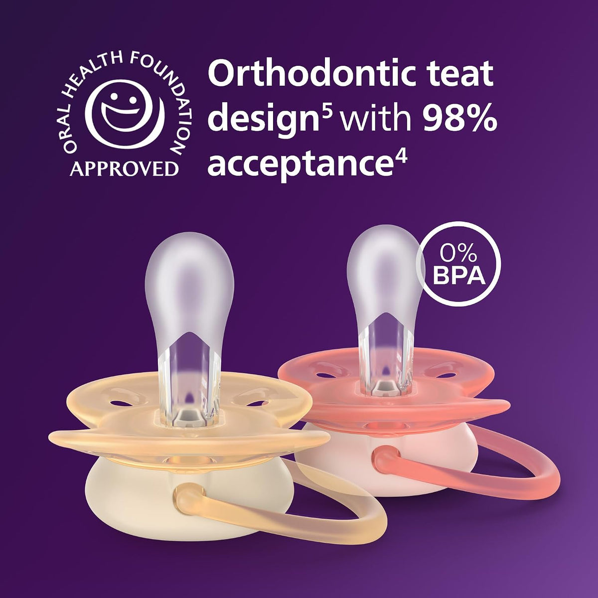 Philips Avent Ultra Soft suzete 0-6m x2