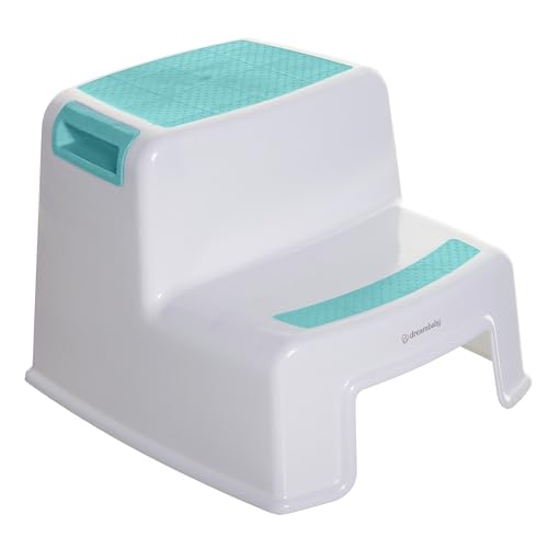 DREAMBABY platformă pentru copii cu două trepte, alb-albastră
