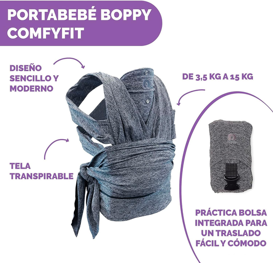 CHICCO Boppy ComfyFit Evolution marsupio ergonomico per neonati 0+