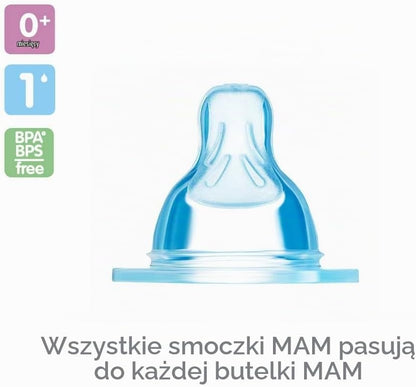 MAM tetine pentru biberoane mărimea 1 SkinSoft 0m+ x2