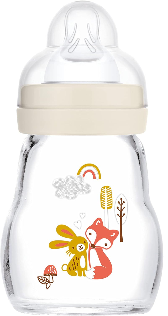 MAM Feel Good sticlă din sticlă 170 ml 0 m+ tetină 1