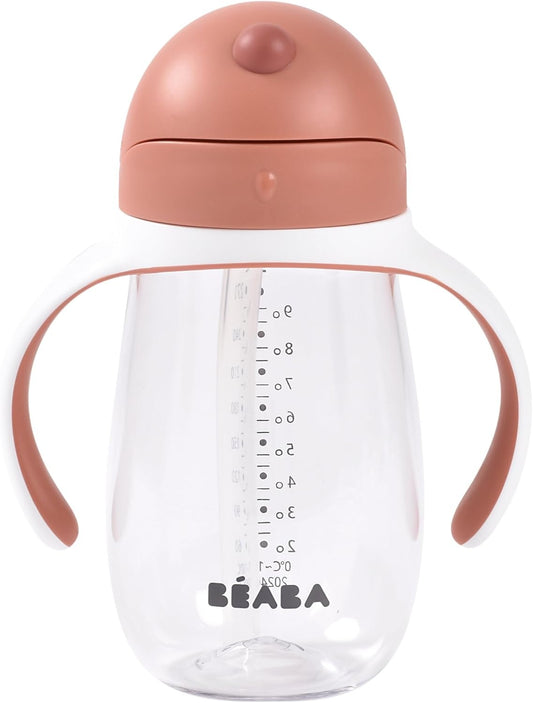 BEABA Straw Cup cană tritan anti-vărsare cu pai 300 ml 8 l+