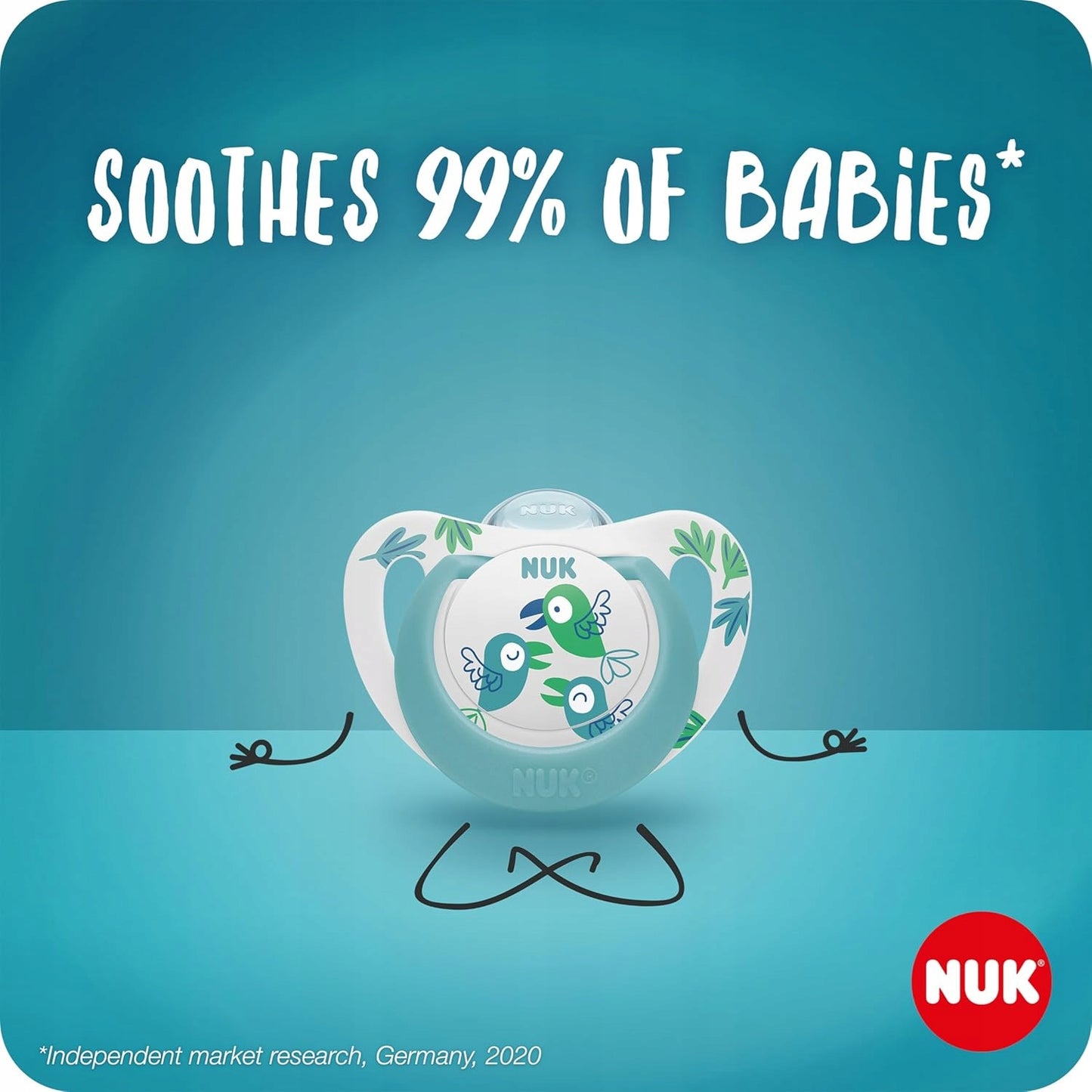 NUK STAR Day&Night soother x2, storage box