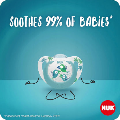 NUK STAR Day&Night soother x2, storage box