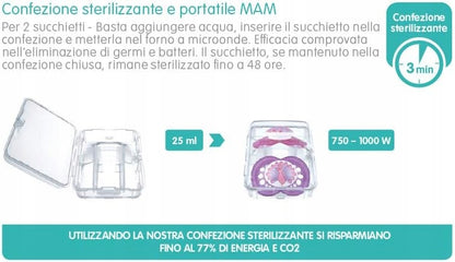 MAM ORIGINAL smoczek uspokajający x2 6m+ KAUCZUK