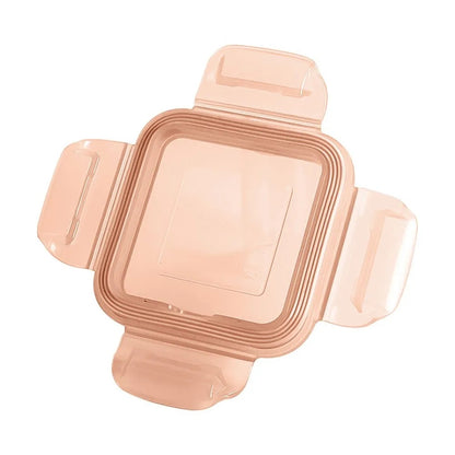 MINILAND NaturSquare recipiente din sticlă pentru alimente 160 ml 4 bucăți IEPURE