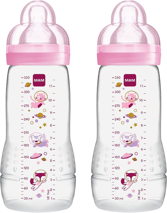 MAM Easy Active set de biberoane de 330 ml, 4 luni+, tetină 2 KOSMOS