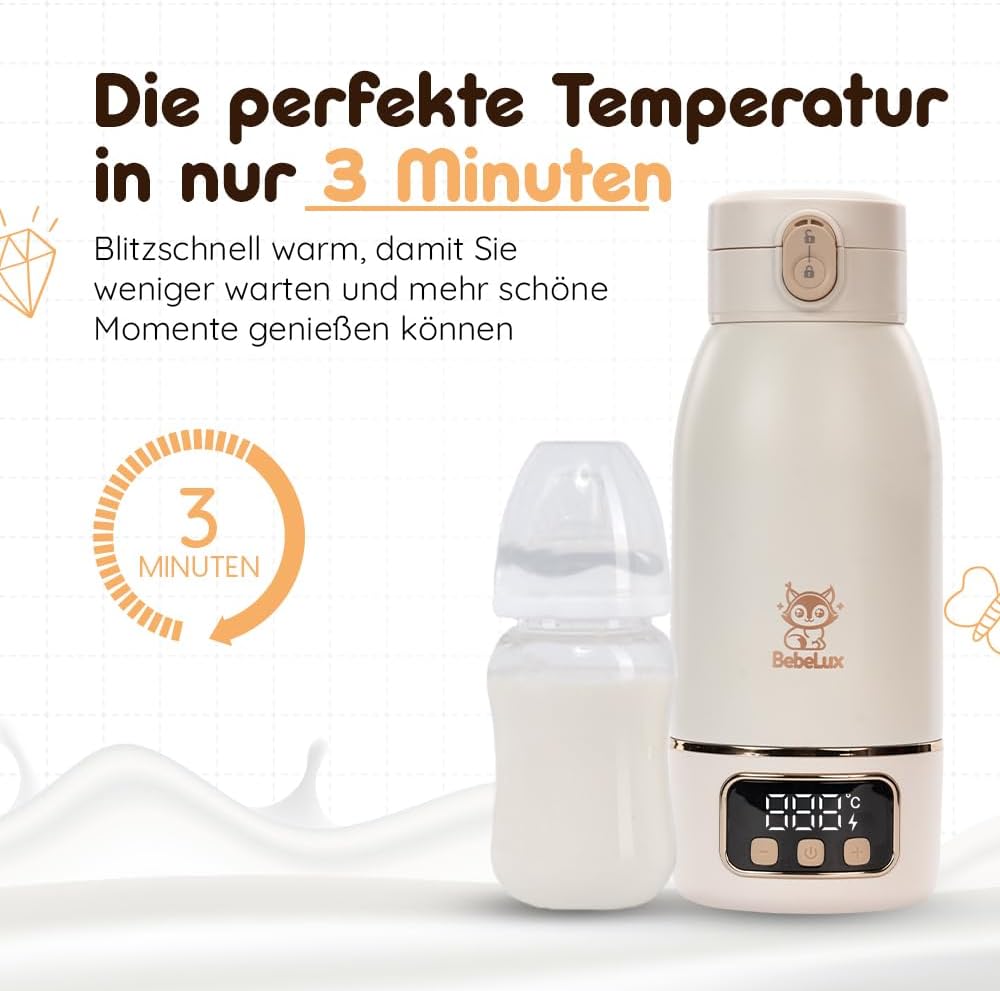 BEBELUX BebeWarm podgrzewacz PODRÓŻNY USB 3'
