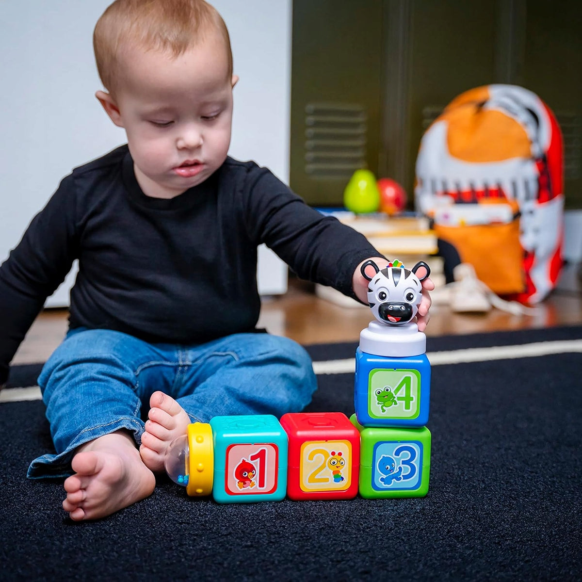BABY EINSTEIN Connectables Add & Stack klocki magnetyczne 6 sztuk